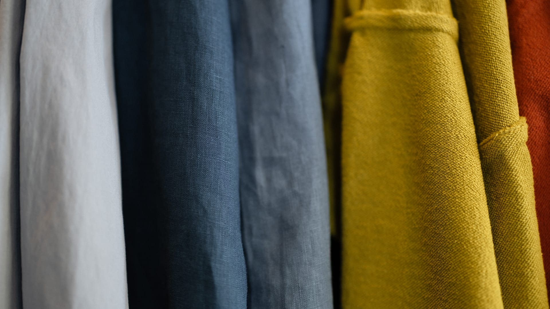 Fabric textile color samples
